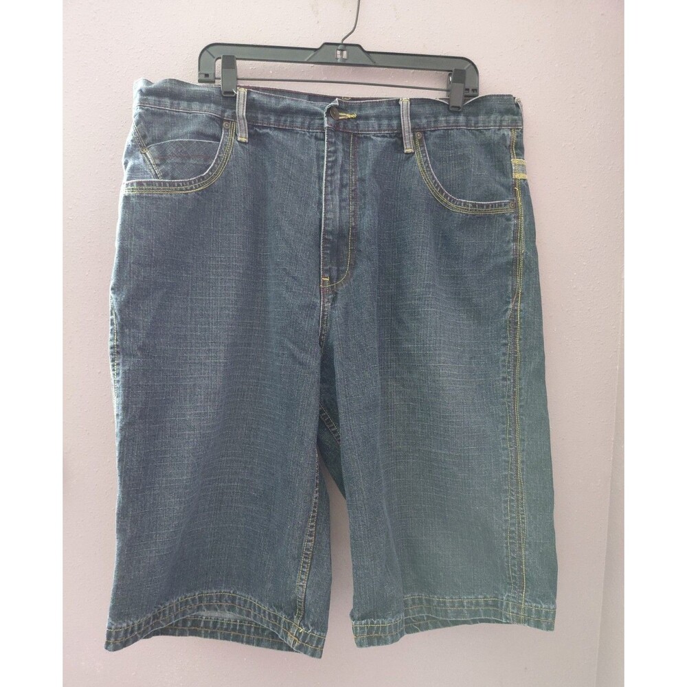 Vtg Y2k Phat Farm Men's Jean Shorts Baggy Skater Shorts Size 38